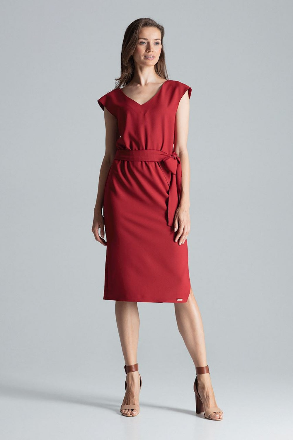 Day Dress M674 – Figl, Burgundy – Day Dress
