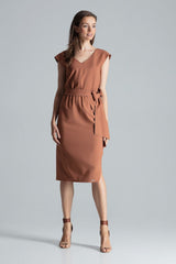 Day Dress M674 – Figl, Brown – Day Dress – image 3