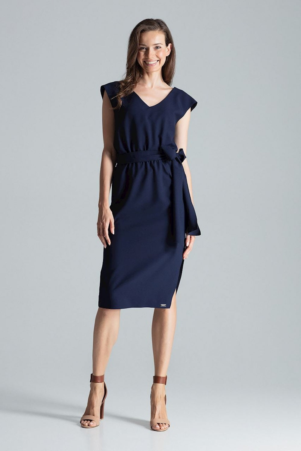 Day Dress M674 – Figl, Navy – Day Dress – image 4