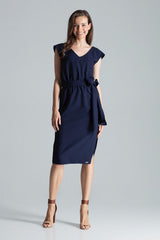 Day Dress M674 – Figl, Navy – Day Dress – image 4
