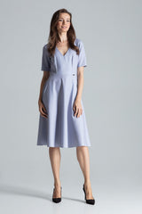 Day Dress M673 – Figl, Grey – Day Dress – image 4