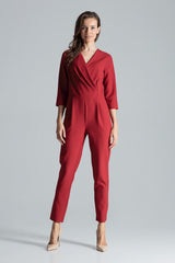 Suit M672 – Figl, Burgundy – Jumpsuit