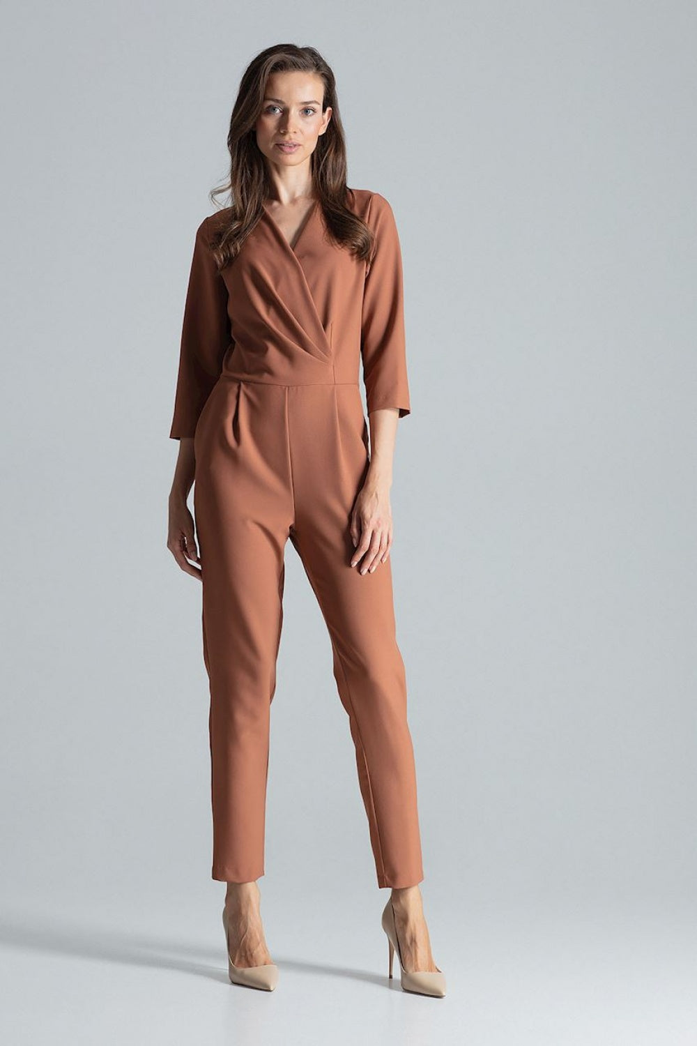Suit M672 – Figl, Brown – Jumpsuit – image 3