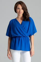 Blouse L063 – Lenitif, Sapphire Blue – Blouse – image 2