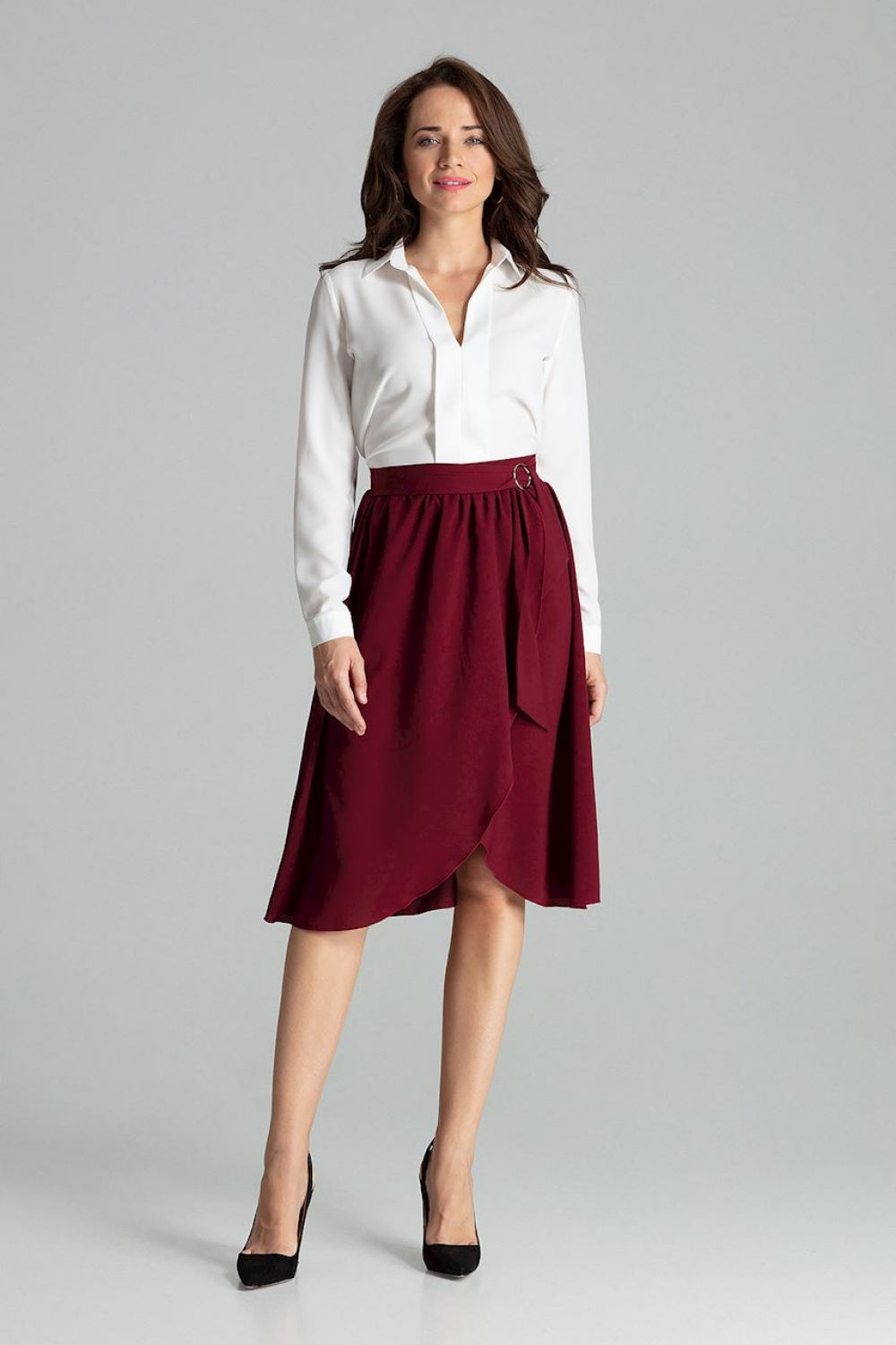 Skirt L060 – Lenitif, Burgundy – Skirt – image 2
