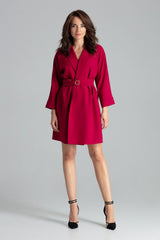 Day Dress L058 – Lenitif, Burgundy – Day Dress – image 3