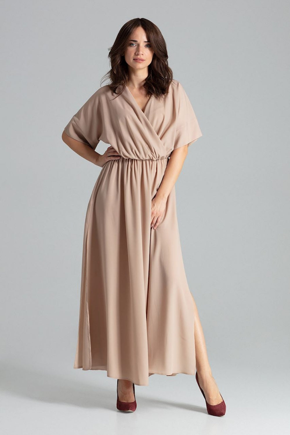 Day Dress L055 – Lenitif, Beige – Day Dress