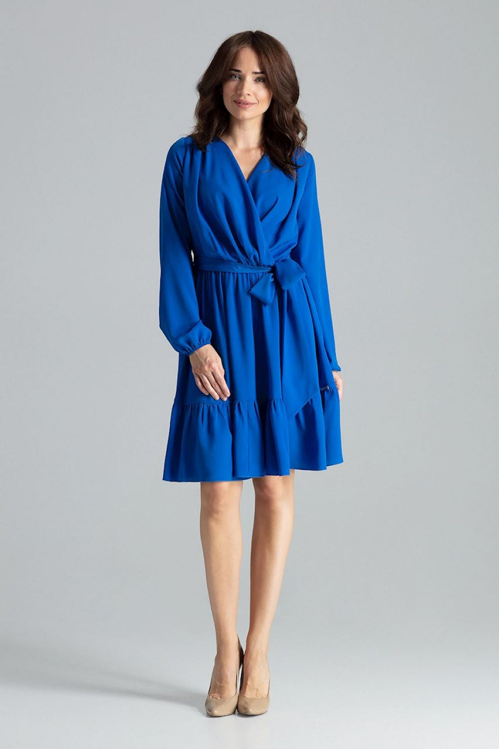 Cocktail dress L053 – Lenitif, Sapphire Blue – Cocktail Dress – image 2