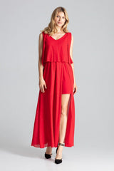 Cocktail dress M691 – Figl, Red – Cocktail Dress