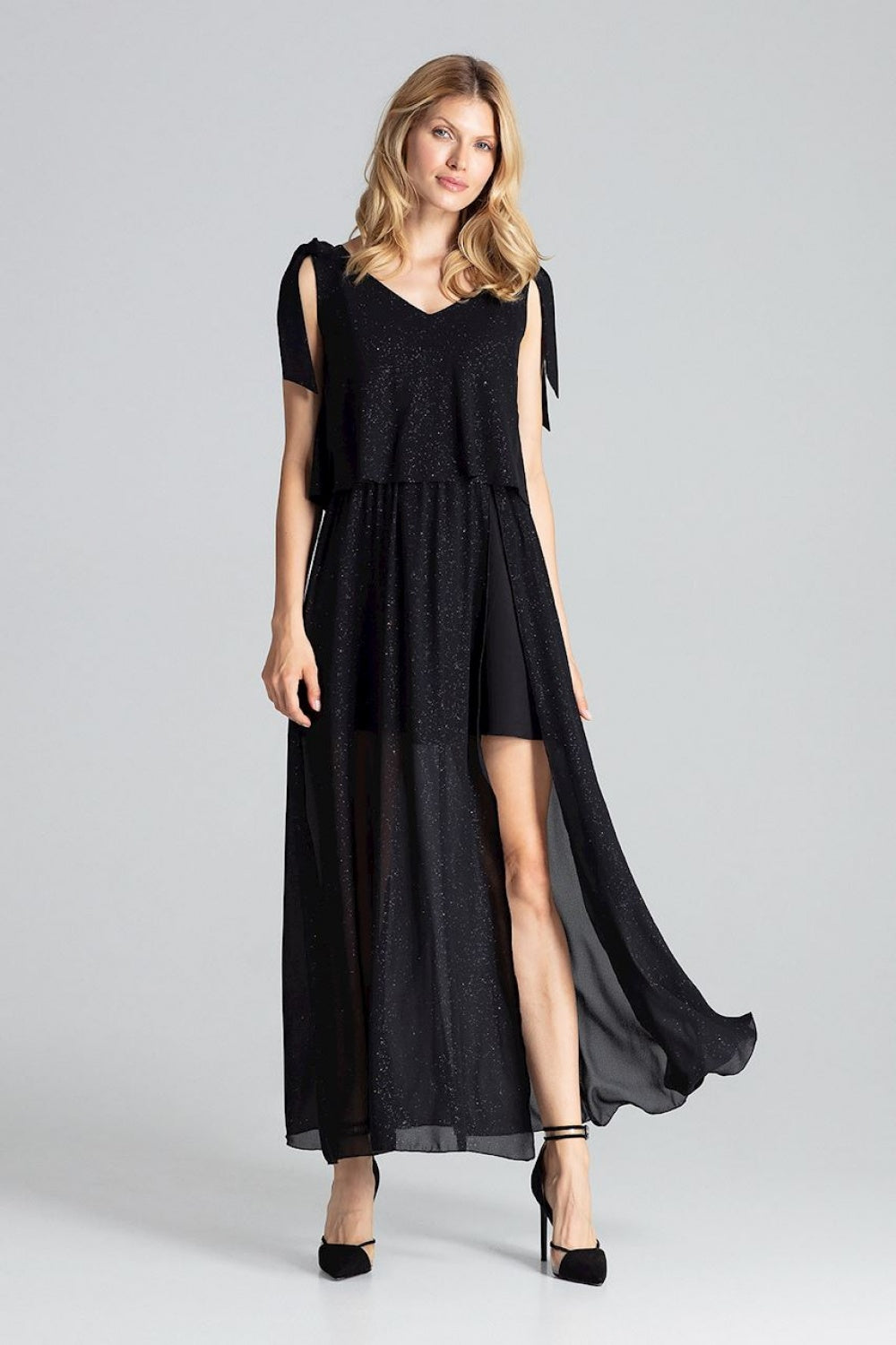Cocktail dress M691 – Figl, Black – Cocktail Dress – image 2