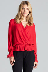 Blouse M690 – Figl, Red – Blouse