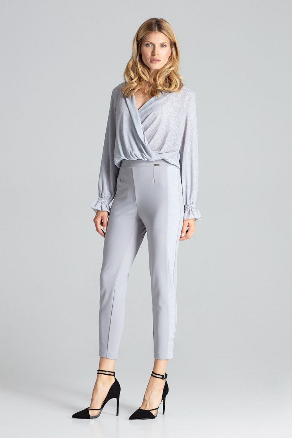 Women's Trousers M689 – Figl, Grey – Pants – image 3