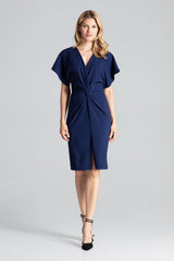 Day Dress M687 – Figl, Navy – Day Dress – image 3