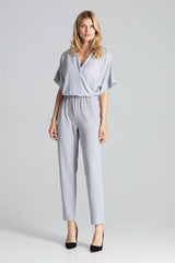 Suit M684 – Figl, Grey – Jumpsuit – image 2