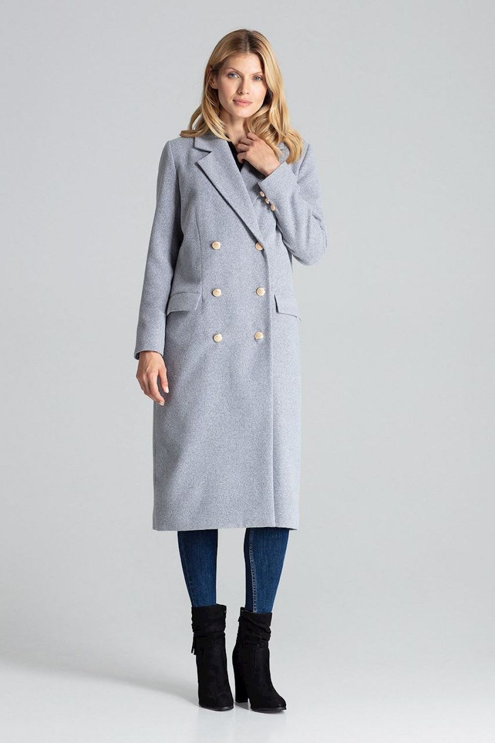 Coat M681 – Figl, Grey – Coat