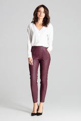 Trousers L072 – Lenitif, Burgundy – Pants – image 2