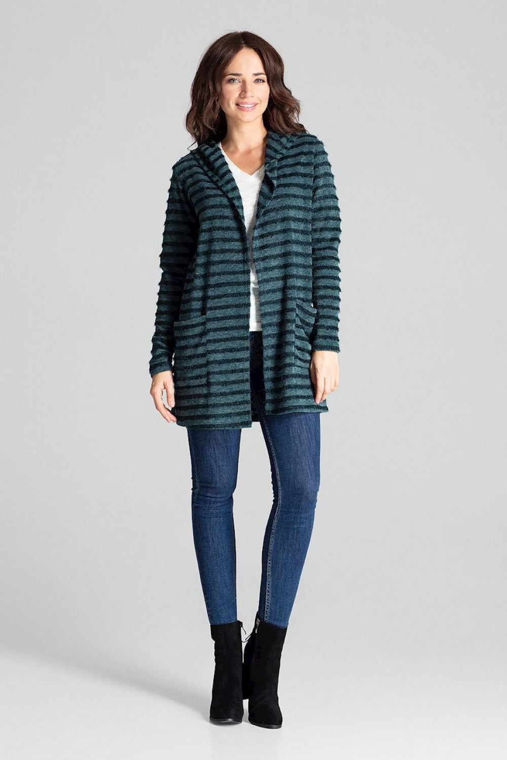 Cardigan L070 – Lenitif, Green – Cardigan – image 3