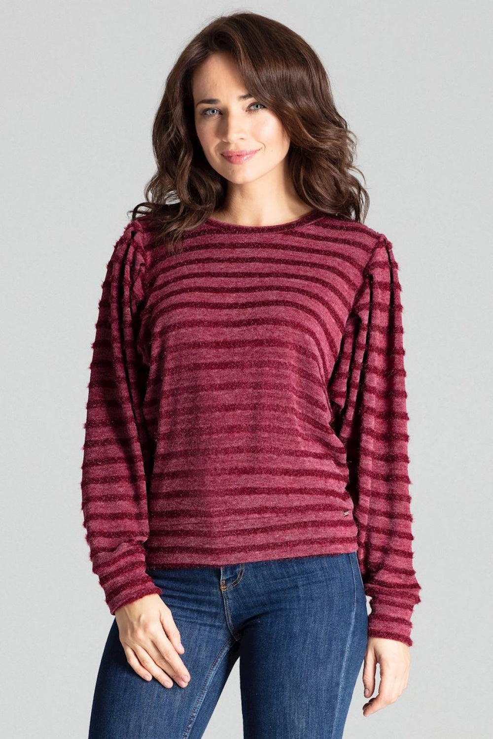 Blouse L069 – Lenitif, Burgundy – Blouse – image 2