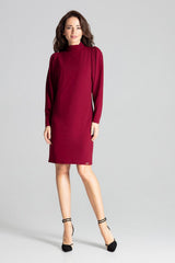 Day Dress L064 – Lenitif, Burgundy – Day Dress – image 2