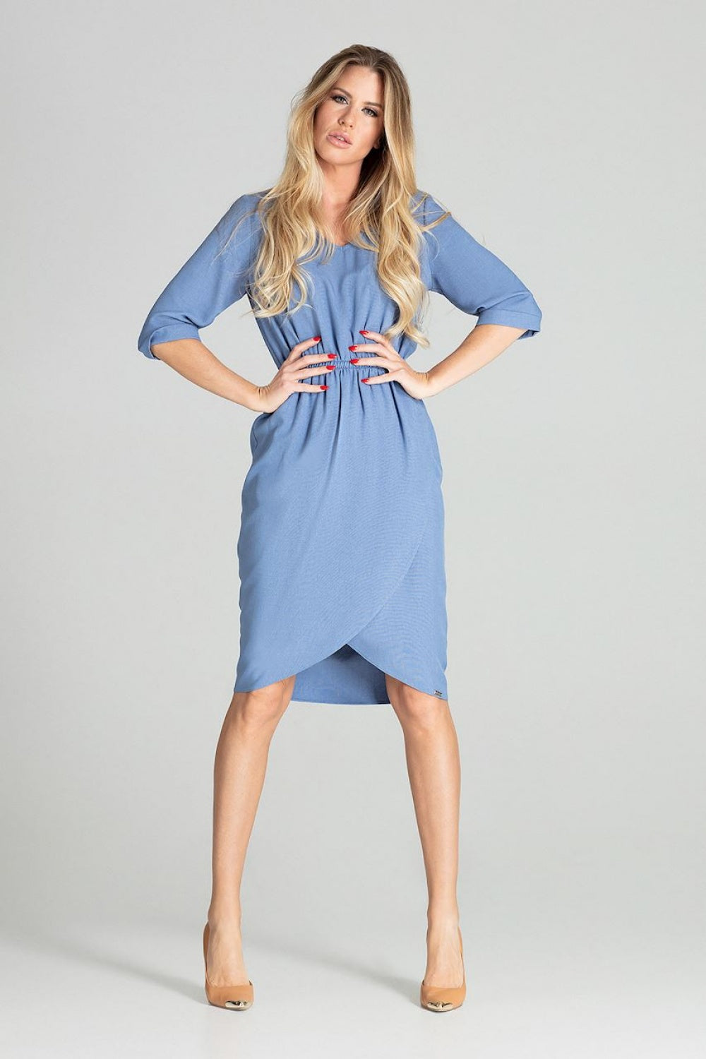 Day Dress M702 – Figl, Blue – Day Dress