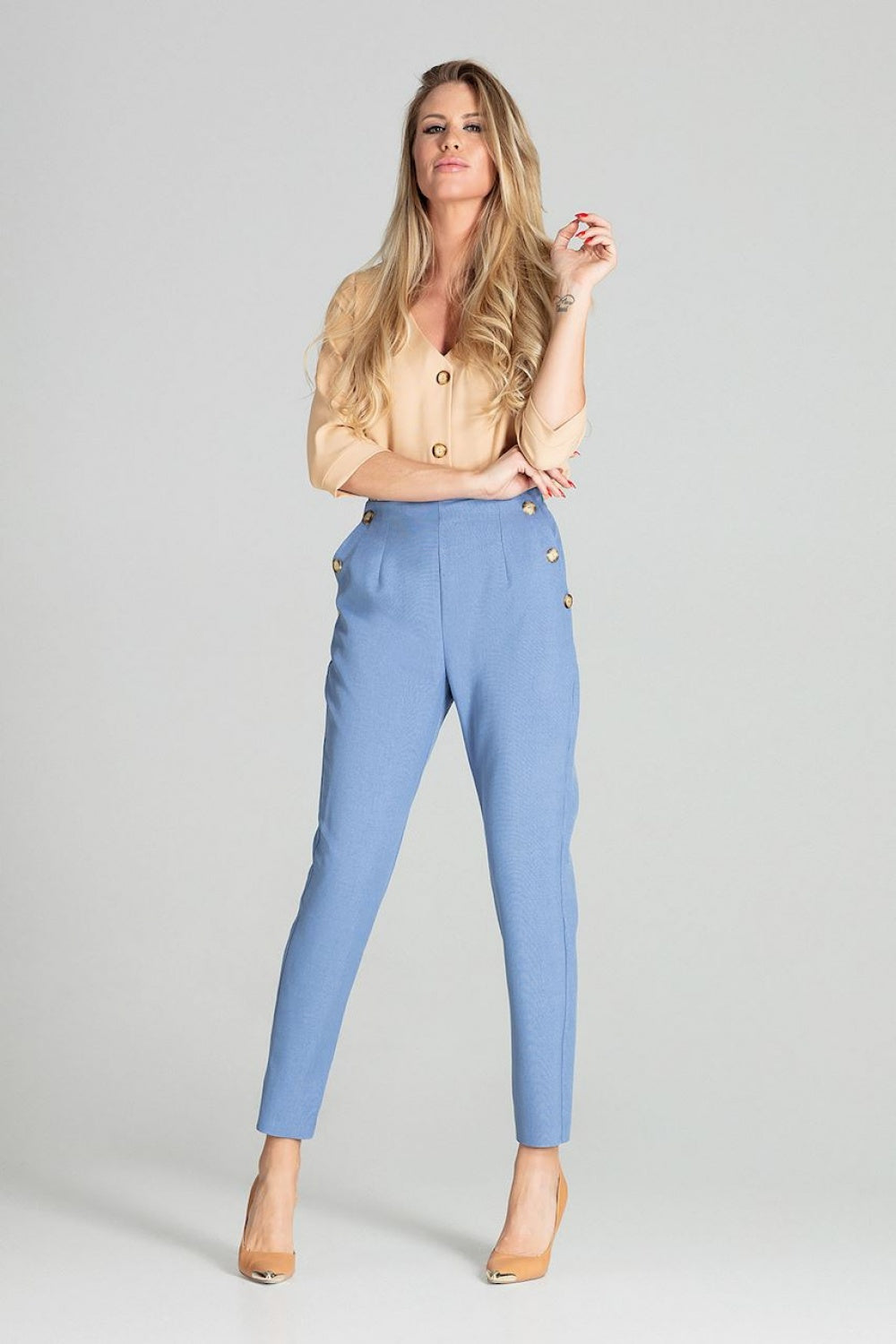Trousers M696 – Figl, Blue – Pants