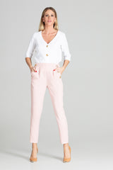 Trousers M696 – Figl, Pink – Pants – image 2