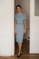 Day Dress L087 – Lenitif, Blue – Day Dress – image 2