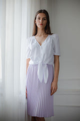 Short sleeve shirt L081 – Lenitif, White – Shirt – image 3