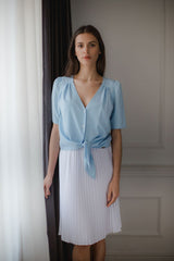 Short sleeve shirt L081 – Lenitif, Blue – Shirt – image 4