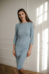 Cocktail dress L079 – Lenitif, Blue – Cocktail Dress – image 2