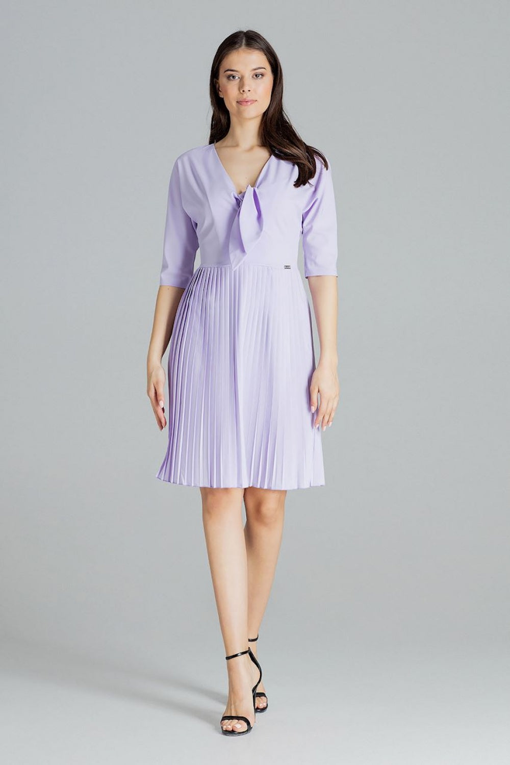 Cocktail dress L076 – Lenitif, Violet – Cocktail Dress – image 3