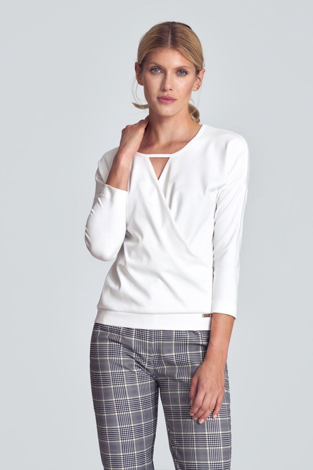 Blouse M710 – Figl, Ecru – Blouse