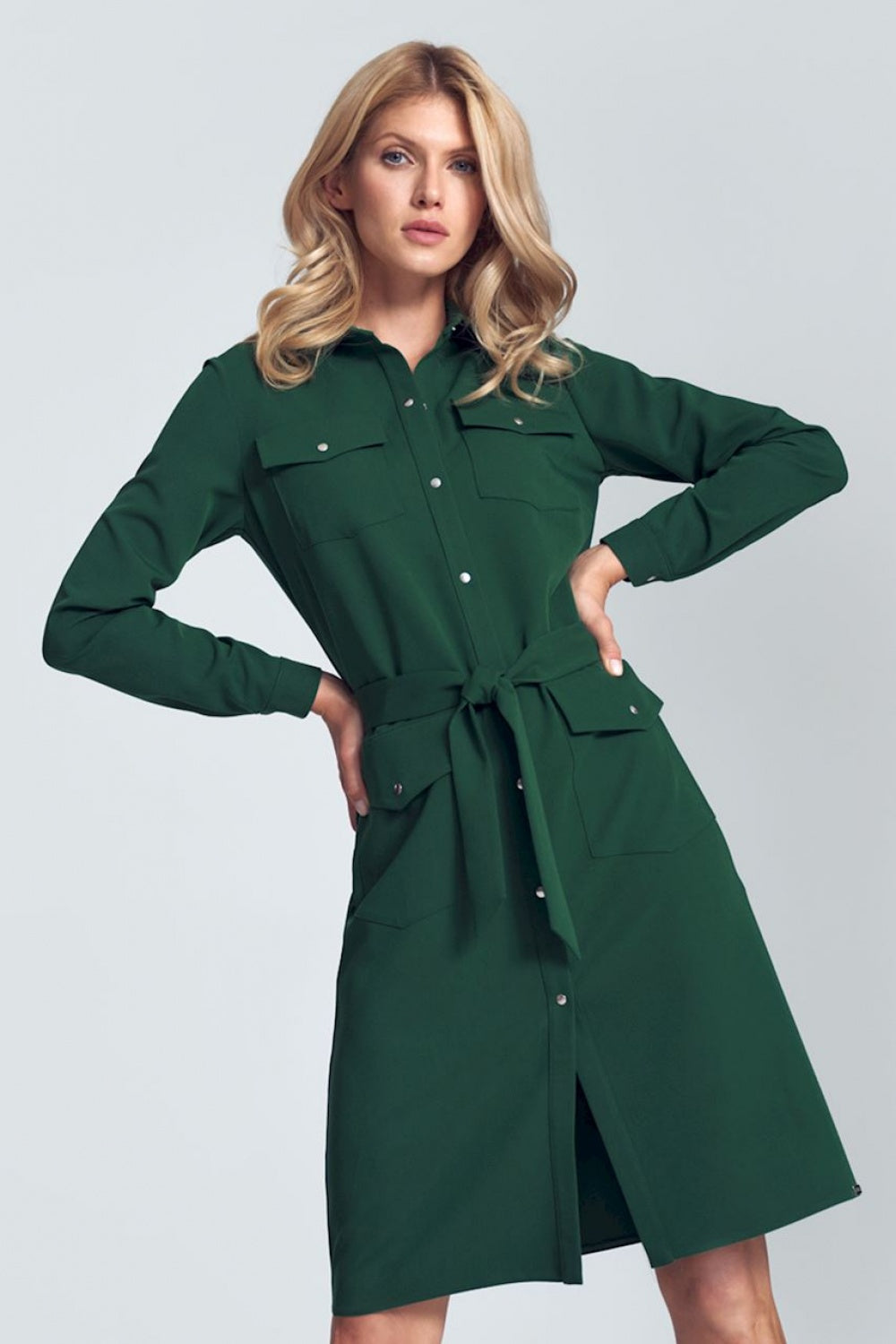 Day Dress M706 – Figl, Green – Day Dress