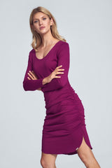 Day Dress M714 – Figl, Fuchsia – Day Dress – image 2