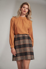Blouse M730 – Figl, Brown – Blouse