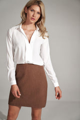 Short skirt M723 – Figl, Brown – Skirt