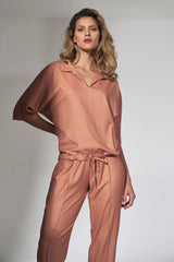 Blouse M744 – Figl, Orange – Blouse