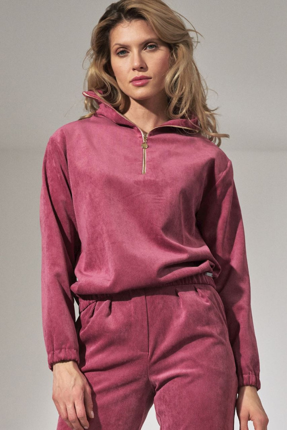 Sweatshirt M741 – Figl, Pink – Sweatshirt