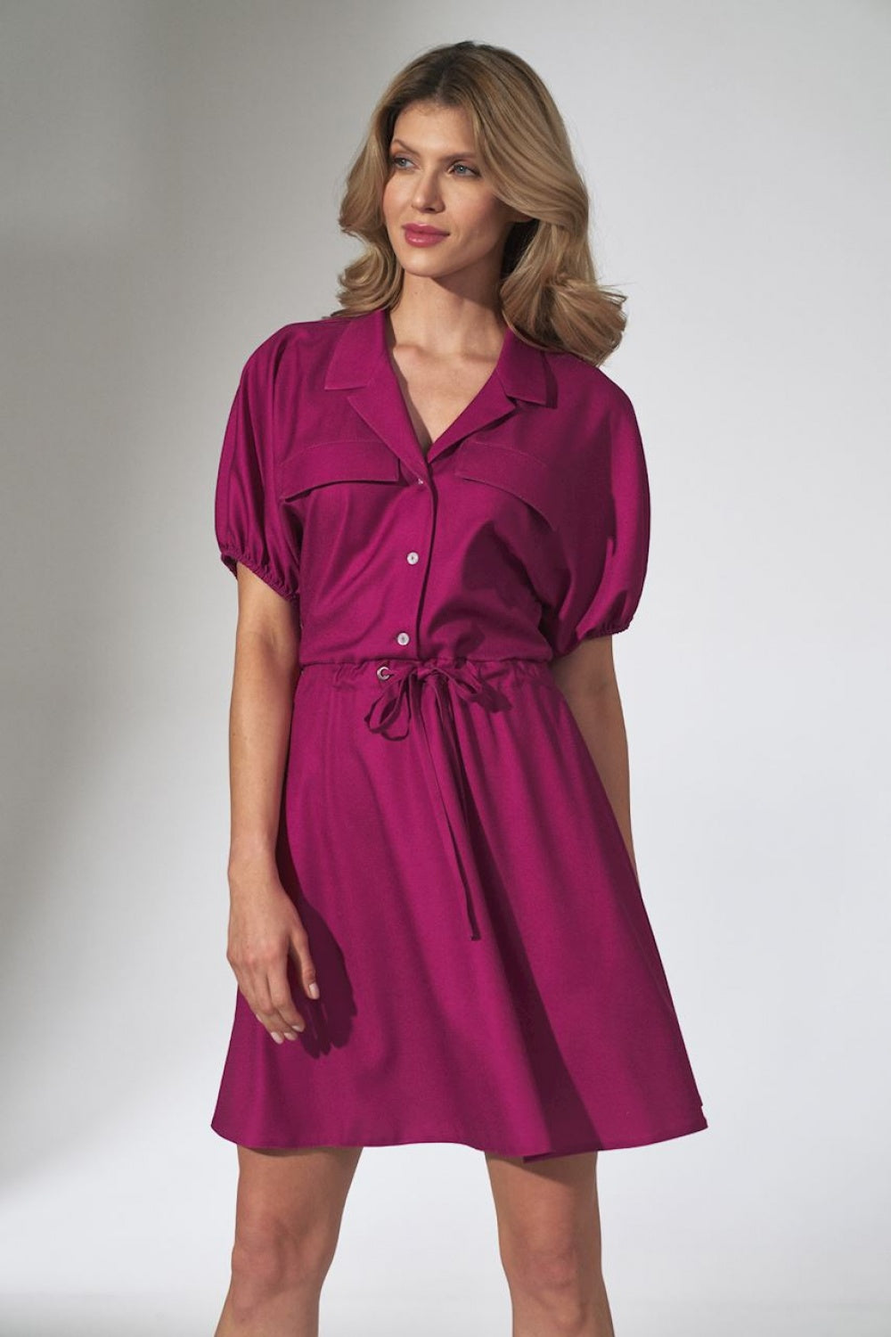 Day Dress M739 – Figl, Fuchsia – Day Dress – image 2