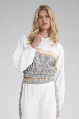 Sweatshirt M757 – Figl, Ecru Pattern 121 – Sweatshirt