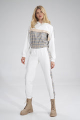 Tracksuit trousers M756 – Figl, Ecru Pattern 121 – Track Pants