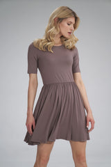 Day Dress M751 – Figl, Brown – Day Dress – image 2