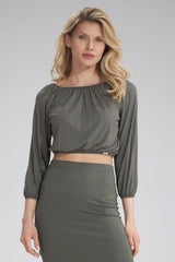 Blouse M781 – Figl, Olive – Blouse