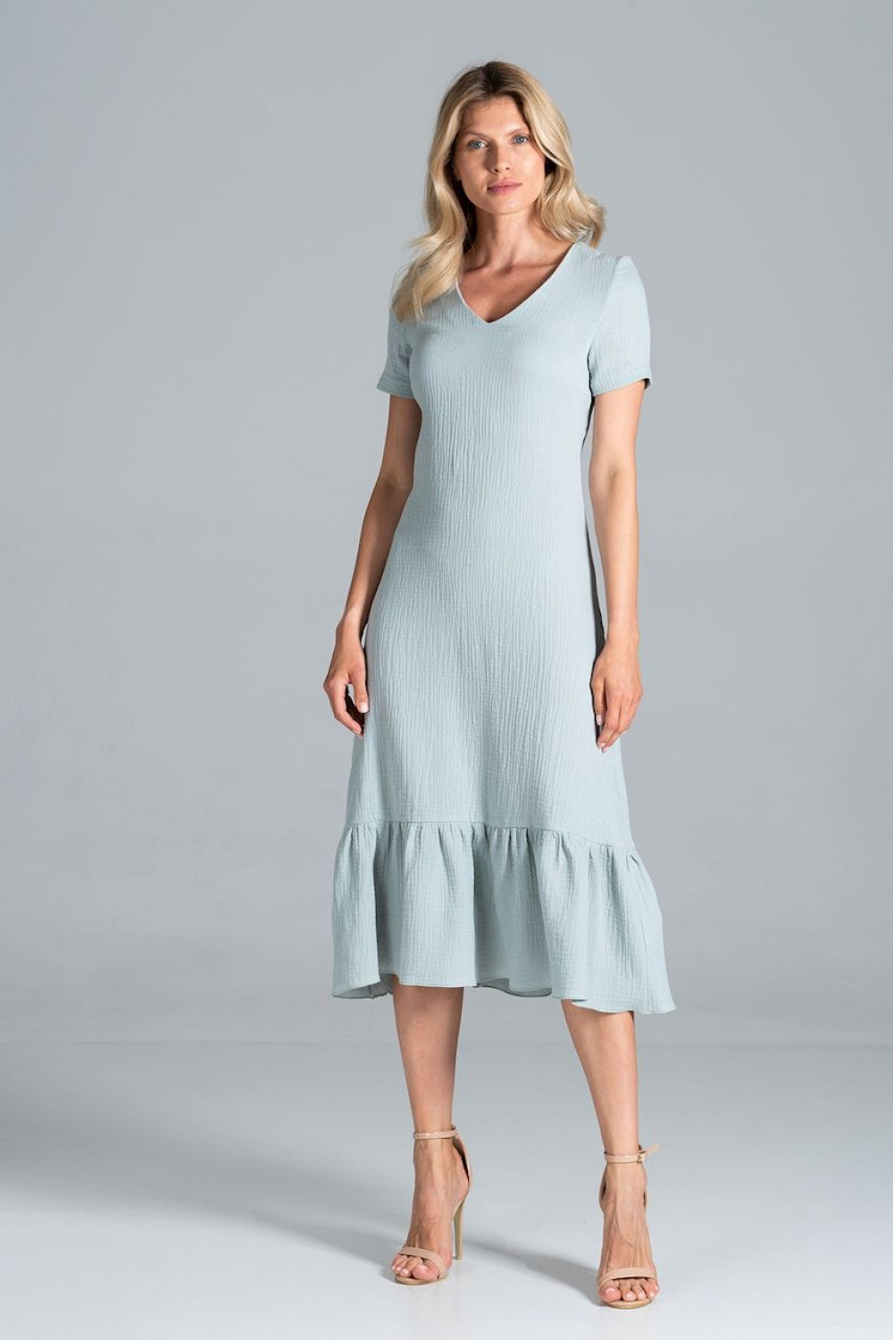 Day Dress M827 – Figl, Mint – Day Dress – image 4