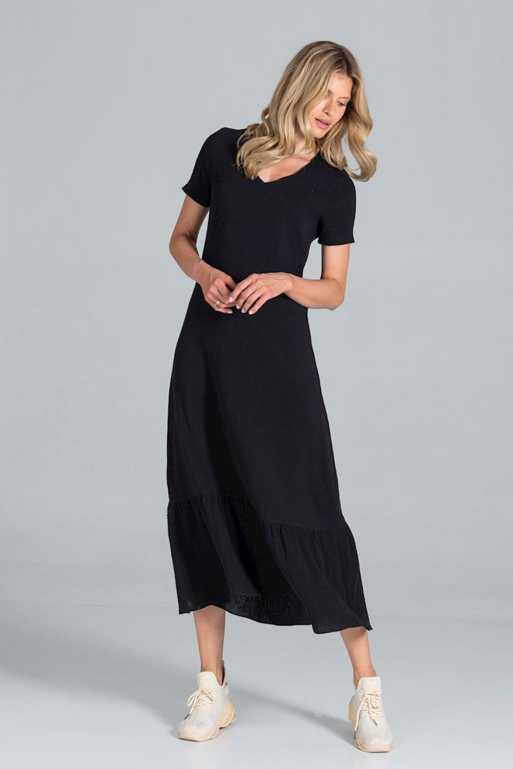 Day Dress M827 – Figl, Black – Day Dress – image 8
