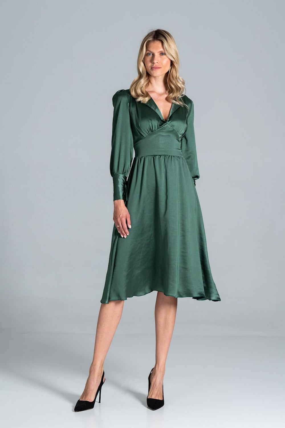 Day Dress M825 – Figl, Green – Day Dress
