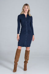 Day Dress M824 – Figl, Navy – Day Dress – image 4