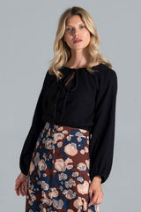Blouse M818 – Figl, Black – Blouse – image 2