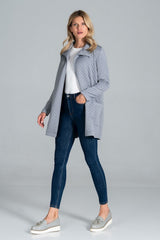 Coat M814 – Figl, Grey – Coat – image 2