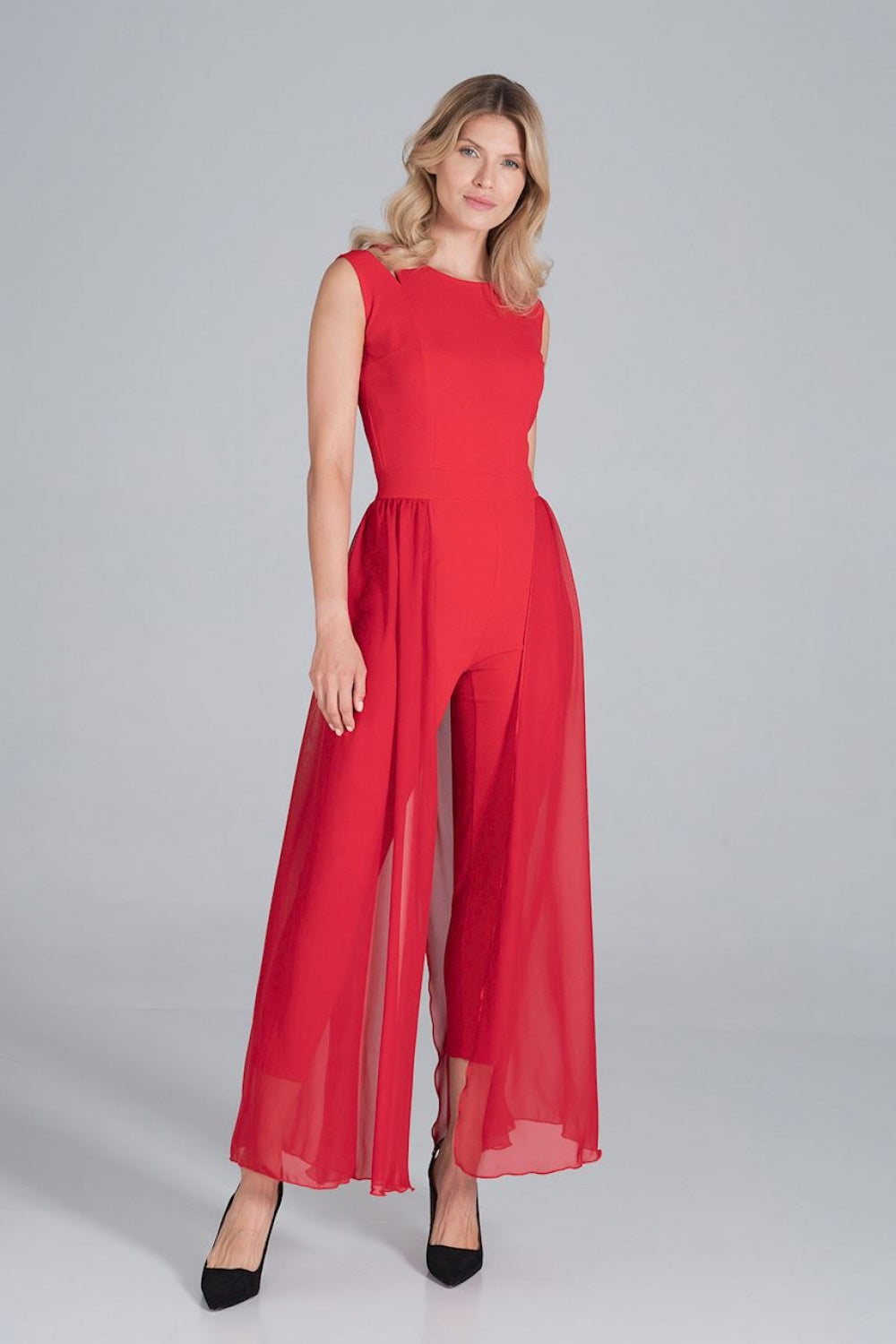 Suit M842 – Figl, Red – Jumpsuit – image 2